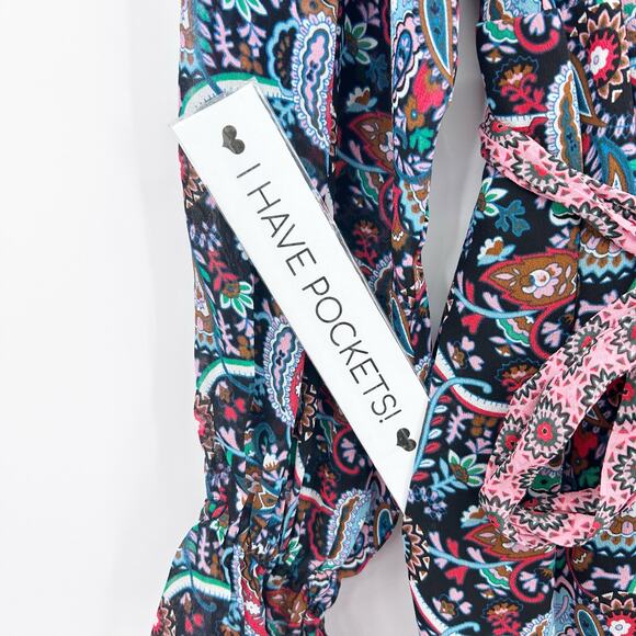 Boden Black Frill Tiered Maxi Dress Cottagecore Prairie Modest Womens Sz 6 - Picture 9 of 13